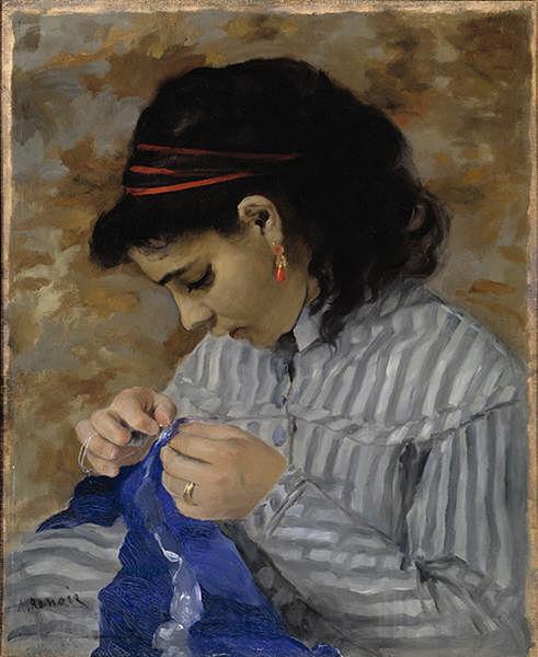 Pierre-Auguste Renoir Lise Sewing Spain oil painting art